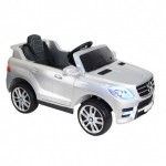Детский электромобиль Mercedes-Benz ML350 серебристый глянец - магазин СпортДоставка. Спортивные товары интернет магазин в Твери 