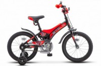 Детский велосипед Stels Jet 16" Z010 черный красный 2022 - магазин СпортДоставка. Спортивные товары интернет магазин в Твери 