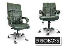 Офисное массажное кресло EGO BOSS EG1001 Малахит в комплектации ELITE натуральная кожа - магазин СпортДоставка. Спортивные товары интернет магазин в Твери 