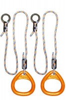 Детские гимнастические кольца треугольные  для ДСК оранжевые  КГ02В - магазин СпортДоставка. Спортивные товары интернет магазин в Твери 
