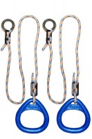 Детские гимнастические кольца треугольные  для ДСК синие  КГ02В - магазин СпортДоставка. Спортивные товары интернет магазин в Твери 
