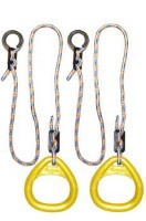 Детские гимнастические кольца треугольные  для ДСК желтые КГ02В - магазин СпортДоставка. Спортивные товары интернет магазин в Твери 